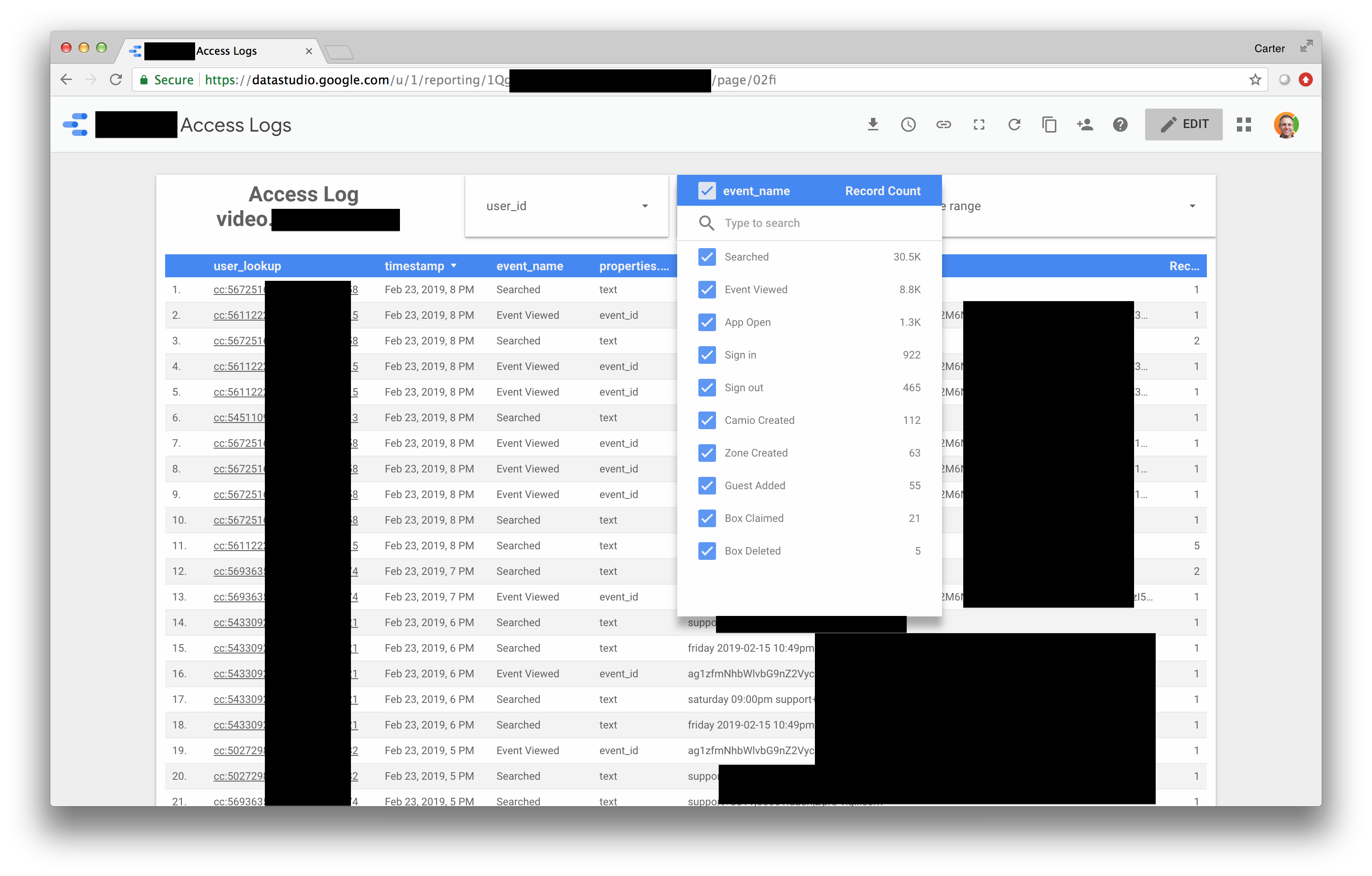 Где находится файл access log