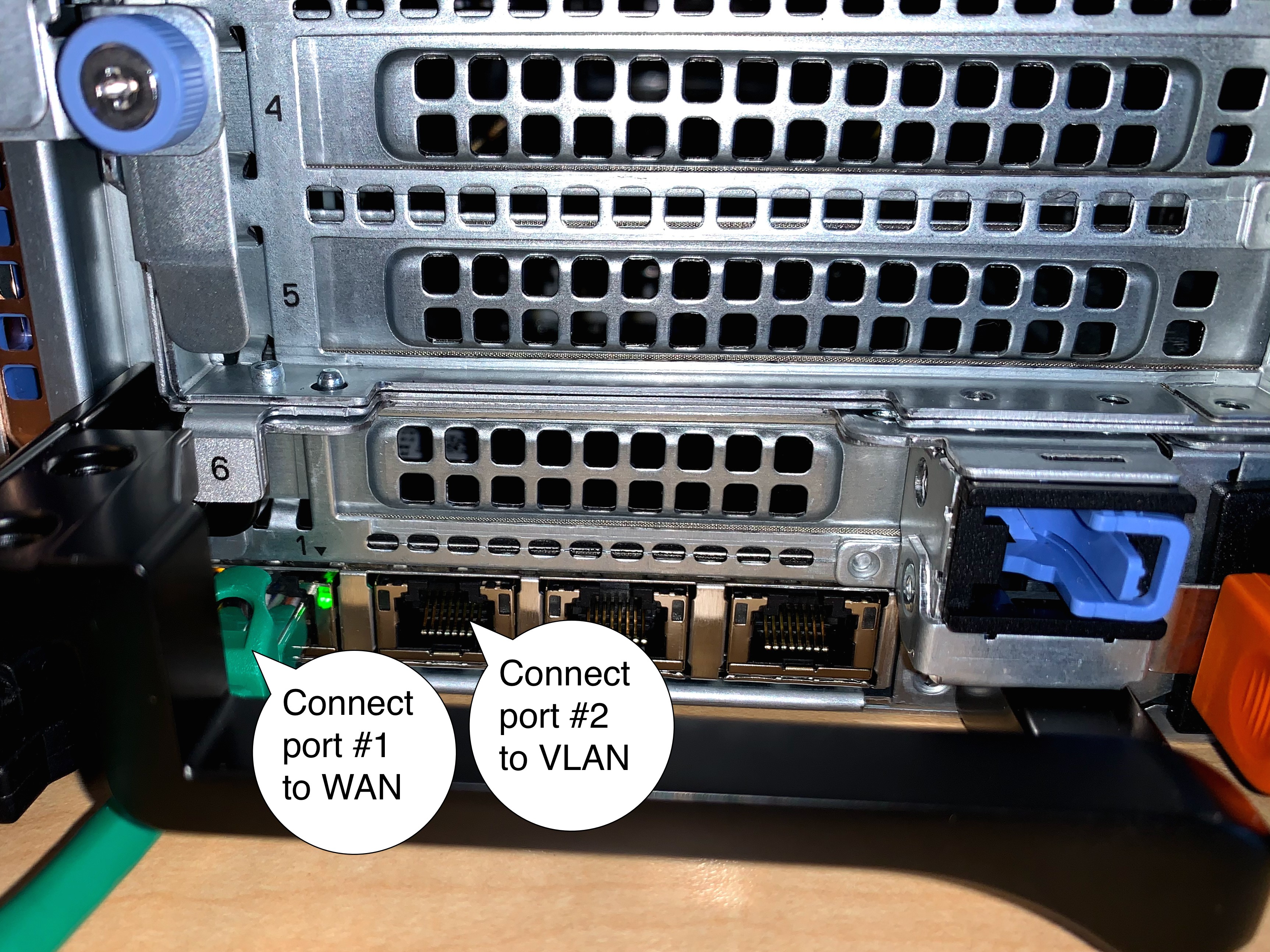 Which Ethernet ports do I use on the Box 48 rack server? – Camio